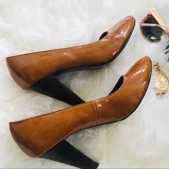 H&M | Shiny Caramel Heels - Picture 8 of 8